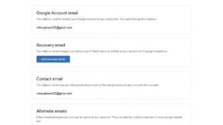 Select Save to go back to Email 