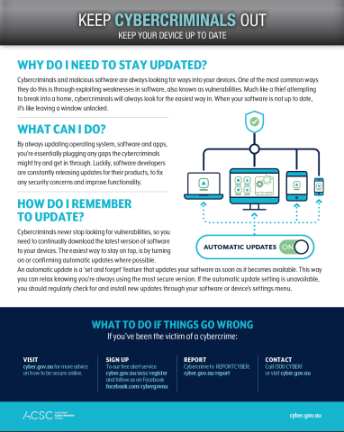 Updates flyer