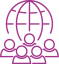 Image of globe and five persons