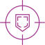 Image of a shield in crosshairs